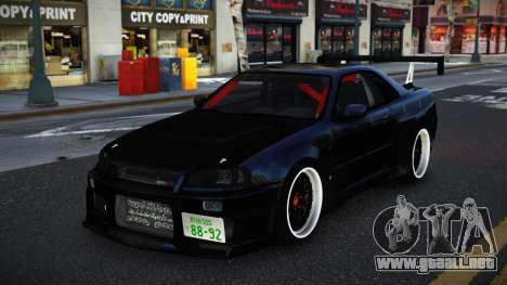 Nissan Skyline R34 Kuwmum para GTA 4