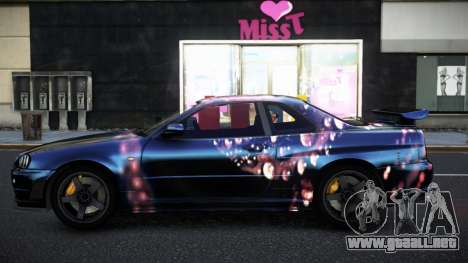 Nissan Skyline R34 Selyn S4 para GTA 4