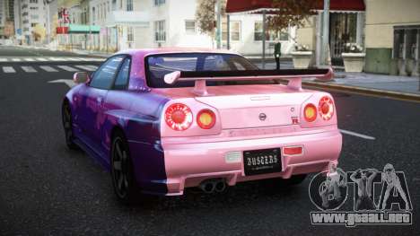 Nissan Skyline R34 Selyn S10 para GTA 4