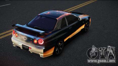 Nissan Skyline R34 Selyn S3 para GTA 4