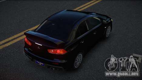 Mitsubishi Lancer Evolution X Zivir para GTA 4