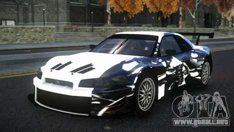 Nissan Skyline R34 Tianlage S5 para GTA 4