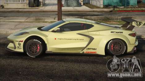 Chevrolet Corvette C8 Liberty Walk Silhoutte Wor para GTA San Andreas