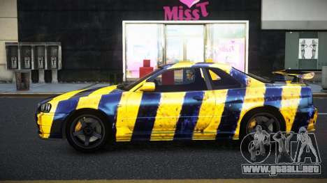 Nissan Skyline R34 Selyn S14 para GTA 4
