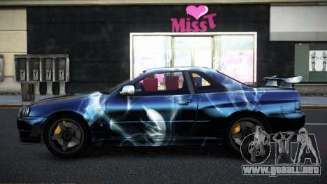 Nissan Skyline R34 Selyn S7 para GTA 4