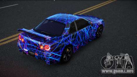 Nissan Skyline R34 Selyn S5 para GTA 4