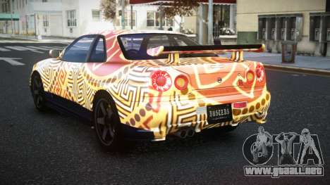 Nissan Skyline R34 Selyn S11 para GTA 4