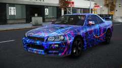 Nissan Skyline R34 Selyn S5 para GTA 4