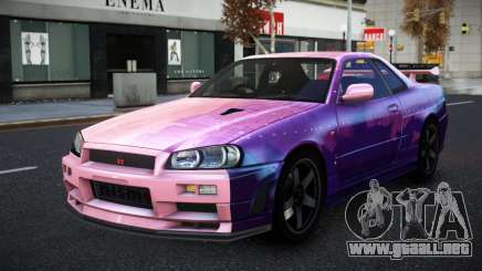 Nissan Skyline R34 Selyn S10 para GTA 4