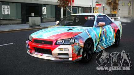 Nissan Skyline R34 Selyn S9 para GTA 4