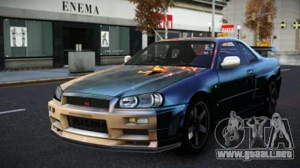 Nissan Skyline R34 Selyn S3 para GTA 4