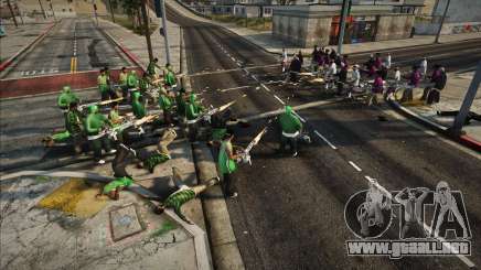 Guerras de bandas callejeras (30 vs. 30) para GTA San Andreas