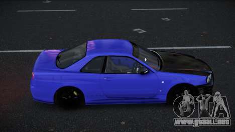 Nissan Skyline R34 Cicasas para GTA 4
