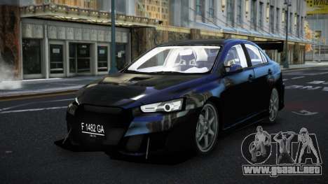 Mitsubishi Lancer Evolution X Fupe para GTA 4