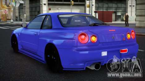 Nissan Skyline R34 Cicasas para GTA 4
