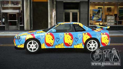 Nissan Skyline R34 Ganleen S5 para GTA 4