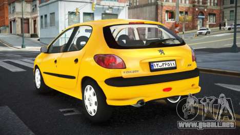 Peugeot 206 Jiwrod para GTA 4