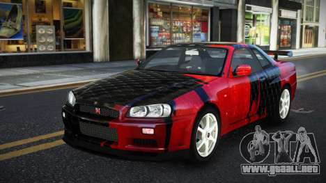 Nissan Skyline R34 Ganleen S12 para GTA 4