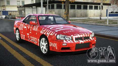 Nissan Skyline R34 Ganleen S13 para GTA 4