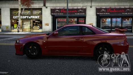 Nissan Skyline R34 Nuhxufi para GTA 4