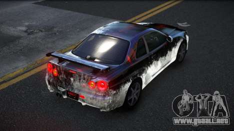 Nissan Skyline R34 Conia S5 para GTA 4