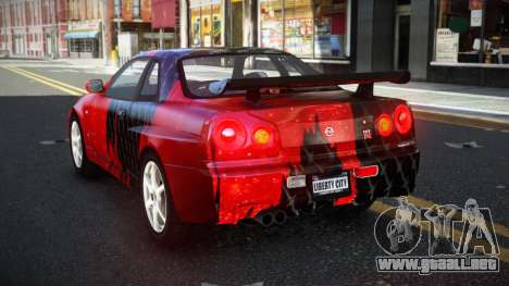 Nissan Skyline R34 Ganleen S12 para GTA 4