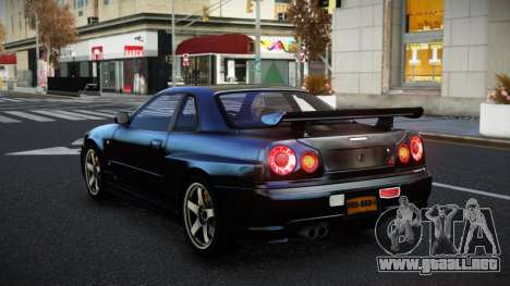 Nissan Skyline R34 Qiuto para GTA 4