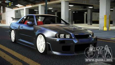 Nissan Skyline R34 Hustek para GTA 4