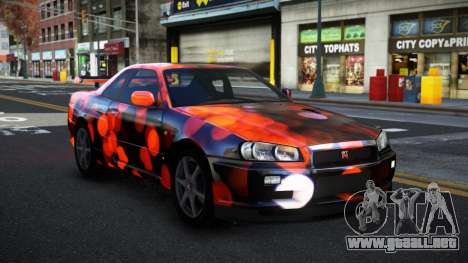 Nissan Skyline R34 Conia S6 para GTA 4
