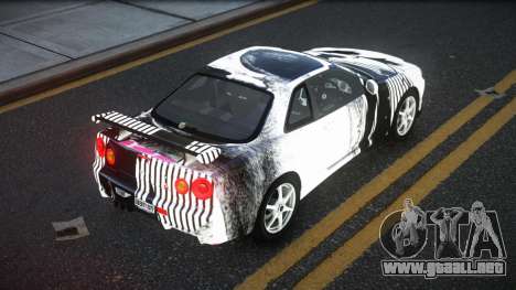 Nissan Skyline R34 Ganleen S10 para GTA 4