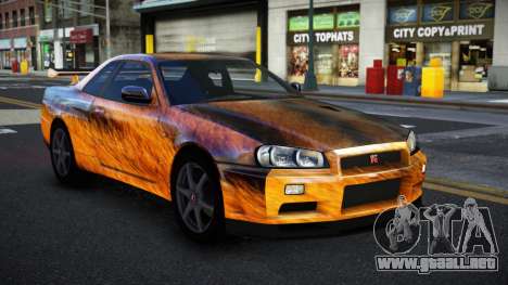 Nissan Skyline R34 Conia S7 para GTA 4