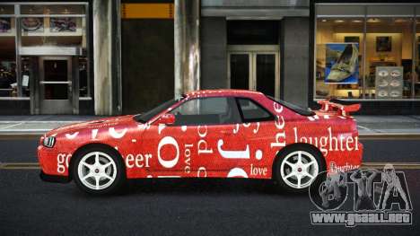 Nissan Skyline R34 Ganleen S13 para GTA 4