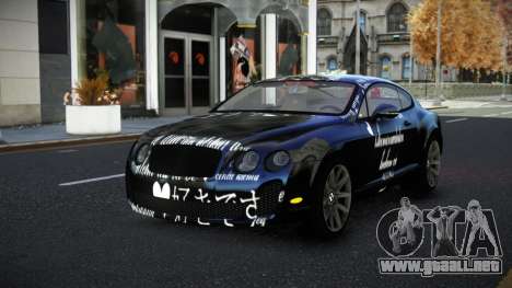 Bentley Continental GT Vinchson S4 para GTA 4
