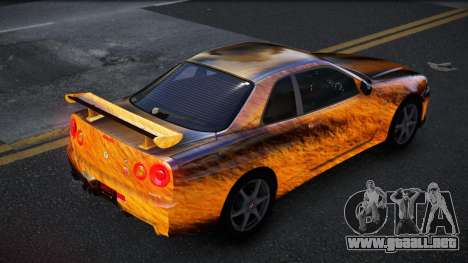 Nissan Skyline R34 Conia S7 para GTA 4