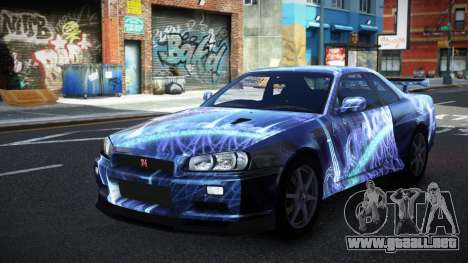 Nissan Skyline R34 Conia S3 para GTA 4