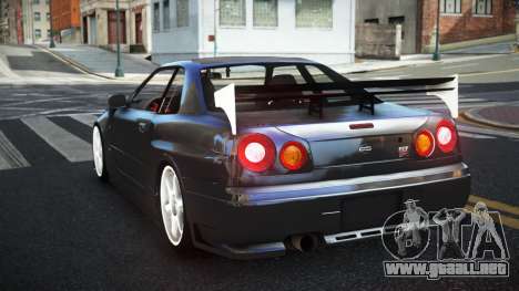 Nissan Skyline R34 Hustek para GTA 4