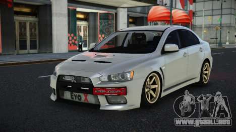 Mitsubishi Lancer Evolution X Ruta para GTA 4
