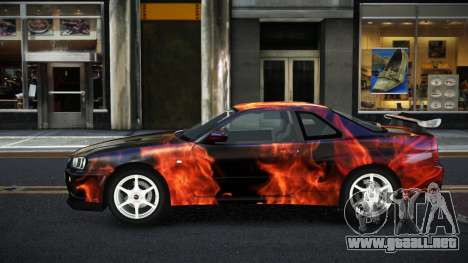 Nissan Skyline R34 Ganleen S9 para GTA 4