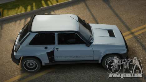 Renault 5 Turbo RogX para GTA San Andreas