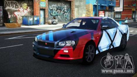 Nissan Skyline R34 Conia S9 para GTA 4
