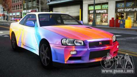 Nissan Skyline R34 Conia S8 para GTA 4