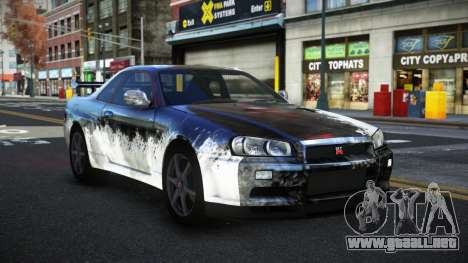 Nissan Skyline R34 Conia S5 para GTA 4
