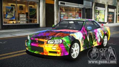 Nissan Skyline R34 Ganleen S4 para GTA 4