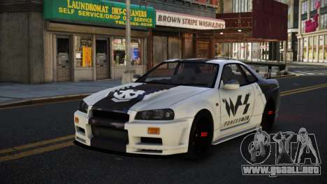 Nissan Skyline R34 Miade para GTA 4