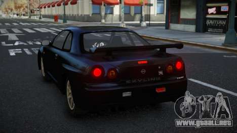 Nissan Skyline R34 Rakzik para GTA 4