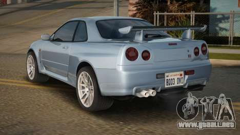 1999 Nissan Skyline R34 GTR para GTA San Andreas