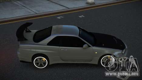Nissan Skyline R34 Unuv para GTA 4