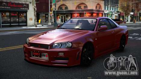 Nissan Skyline R34 Nuhxufi para GTA 4