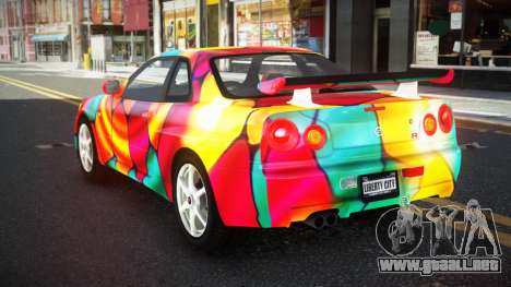 Nissan Skyline R34 Ganleen S11 para GTA 4