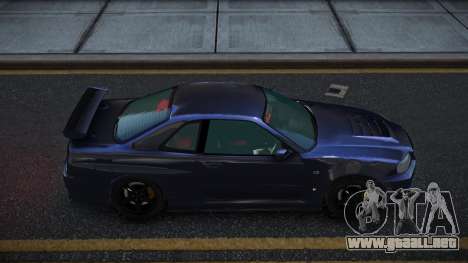 Nissan Skyline R34 Daklemire para GTA 4